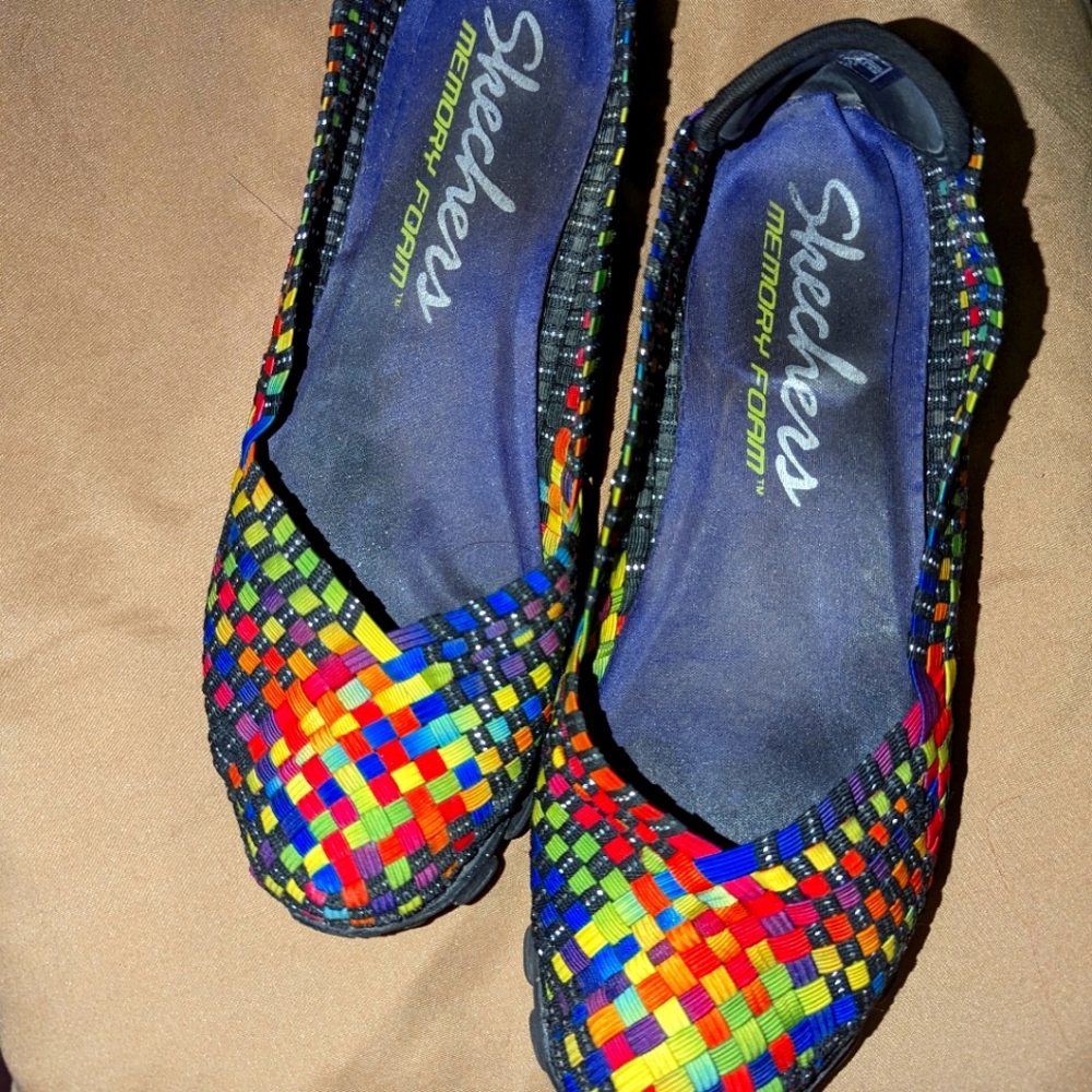 Skechers memory foam slip-on flats 9